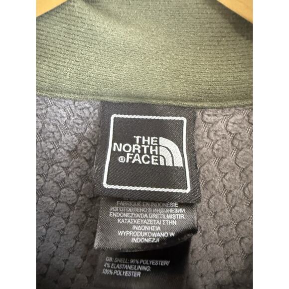 The North Face Shellrock Boys L 14/16 Olive Green Jacket with Orange Zippers - Picture 7 of 11